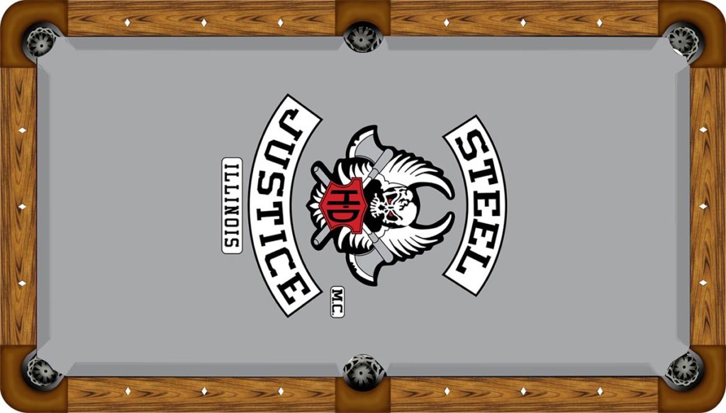 Custom Logo Pool Table Felt Printed Billiard Cloth