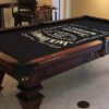 Custom Design Pool Table Felt With Matching Printed Rail Cloth