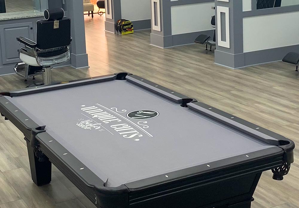 Custom Logo Pool Table Felt Printed Billiard Cloth